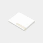 Moderne minimalistische gepersonaliseerde briefpap post-it® notes (Schuin)
