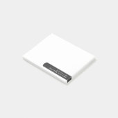 Moderne minimalistische gepersonaliseerde briefpap post-it® notes (Schuin)