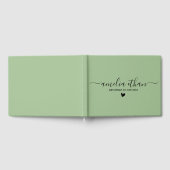 Moderne Minimalistische Gepersonaliseerde huwelijk Gastenboek (Volledig)