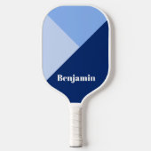 Moderne minimalistische gepersonaliseerde naam bla pickleball paddle (Voorkant)