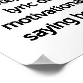 Moderne minimalistische gepersonaliseerde offerte poster (Hoek)