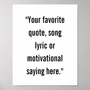 Moderne minimalistische gepersonaliseerde offerte  poster