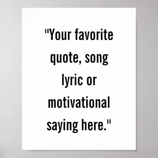 Moderne minimalistische gepersonaliseerde offerte  poster (Voorkant)