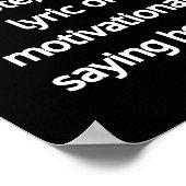 Moderne minimalistische gepersonaliseerde offerte  poster (Hoek)