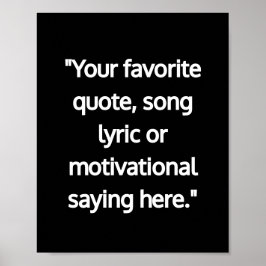 Moderne minimalistische gepersonaliseerde offerte  poster