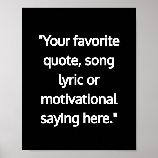 Moderne minimalistische gepersonaliseerde offerte  poster (Voorkant)