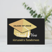 Moderne Minimalistische Gepersonaliseerde Schoolkl Bedankkaart (Staand voorkant)