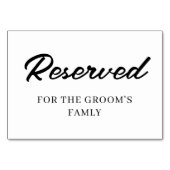 Moderne minimalistische gereserveerde bruiloft gep kaart (Voorkant)