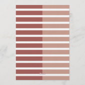 Moderne Minimalistische Gestreepte Dertigste Verja Kaart (Achterkant)
