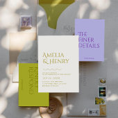 Moderne minimalistische gewaagde golvende rand bru kaart