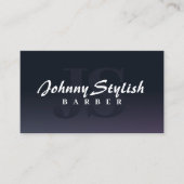 Moderne minimalistische gigantische initialen visitekaartje (Voorkant)