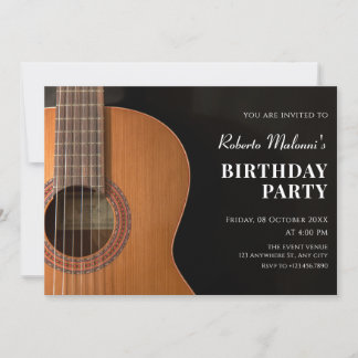 Moderne minimalistische gitaar kaart
