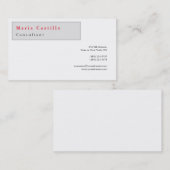 Moderne minimalistische glin visitekaartje (Voorkant / Achterkant)