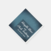 Moderne minimalistische glitter glam bruiloft Verl Servet (Hoek)