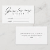 Moderne minimalistische gok hoeveel kussen je gebr informatiekaartje (Voorkant / Achterkant)