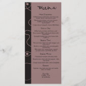 MODERNE MINIMALISTISCHE GOLVENDE LIJNEN | Rosewood Menu (Voorkant)