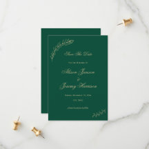 Moderne minimalistische goudbladeren en bloem