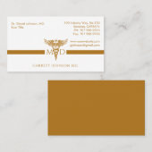 Moderne Minimalistische Gouden Arts Visitekaartje (Voorkant / Achterkant)