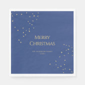 Moderne minimalistische gouden Confetti Vrolijk Ke Servet (Voorkant)