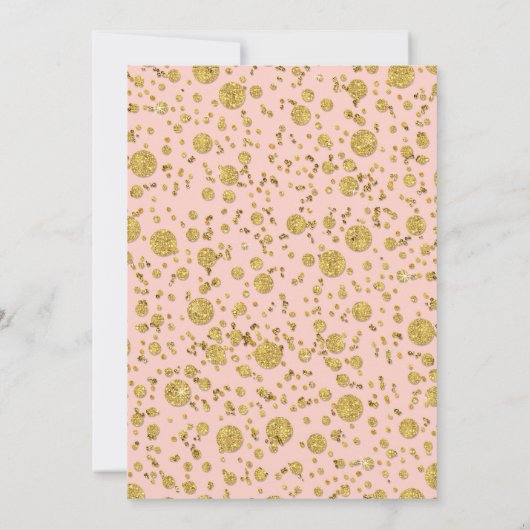 Moderne Minimalistische Gouden Glitter Bruidspaar  Kaart (Achterkant)