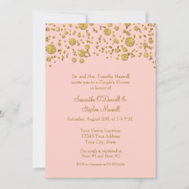 Moderne Minimalistische Gouden Glitter Koppels Bru Kaart