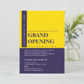 Moderne Minimalistische Gouden & Marineblauwe Gran Kaart (Staand voorkant)