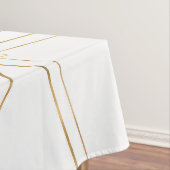 Moderne minimalistische gouden streekhoeken tafelkleed (Voorbeeld)