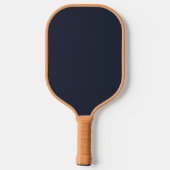 Moderne minimalistische gouden tekst marineblauw pickleball paddle (Achterkant)