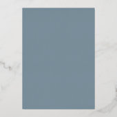 Moderne Minimalistische Gouden Tekst Trouwkaart Folie Uitnodiging (Achterkant)