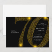 Moderne, minimalistische goudglitter voor de marin kaart (Voorkant / Achterkant)