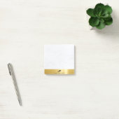 Moderne, minimalistische goudmarmer Elegant-Sjablo Post-it® Notes (Kantoor)