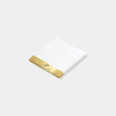 Moderne, minimalistische goudmarmer Elegant-Sjablo Post-it® Notes (Schuin)
