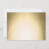 Moderne, minimalistische goudsoort 50e verjaardag kaart (Achterkant)