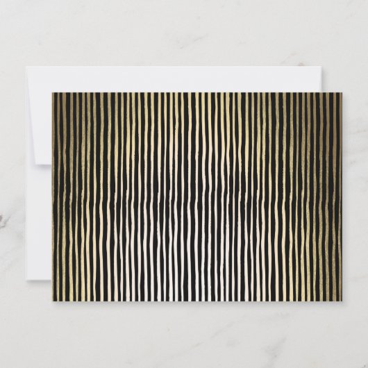 Moderne, minimalistische goudsoort 50e verjaardag kaart (Achterkant)