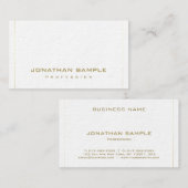 Moderne minimalistische goudstrips met hoge toendy visitekaartje (Voorkant / Achterkant)