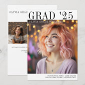 Moderne Minimalistische Grad Overlay Aankondiging (Voorkant / Achterkant)