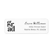 Moderne Minimalistische Grad Script Etiket (Voorkant)