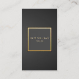 Moderne minimalistische gradiënt Gold Luxe Vertica Visitekaartje