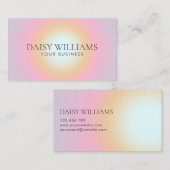 Moderne minimalistische gradiënt visitekaartje (Voorkant / Achterkant)