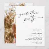 Moderne minimalistische graduatiemechanisme kaart (Voorkant / Achterkant)