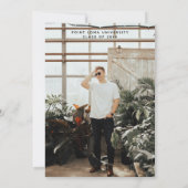 Moderne minimalistische graduatiemechanisme kaart (Achterkant)