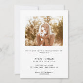 Moderne minimalistische graduatiemechanisme kaart (Voorkant)