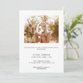 Moderne minimalistische graduatiemechanisme kaart (Staand voorkant)