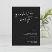 Moderne minimalistische graduatiemechanisme kaart (Staand voorkant)