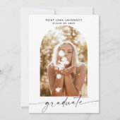 Moderne minimalistische graduatiemechanisme kaart (Achterkant)