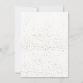 Moderne minimalistische Graduation Party Menu Kaar Kaart (Achterkant)