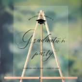 Moderne Minimalistische GraduPartij Welkom Acryl Bord