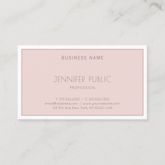 Moderne, minimalistische grafische vormgeving in l visitekaartje (Achterkant)