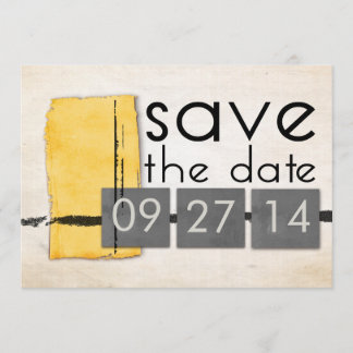 Moderne minimalistische Grijs Bespaar de Datum Save The Date