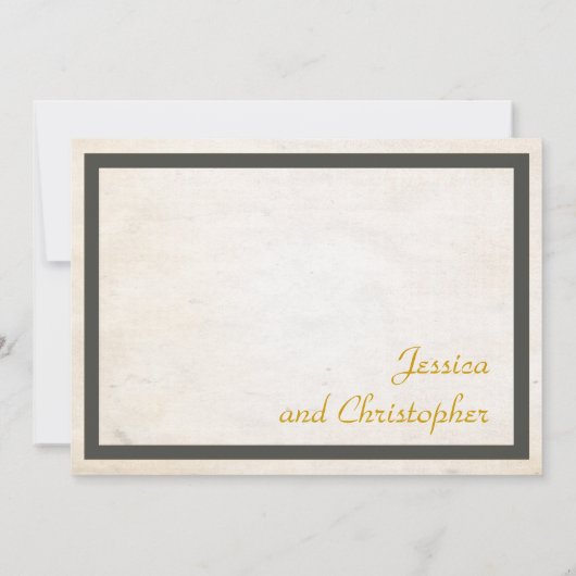 Moderne minimalistische Grijs Bespaar de Datum Save The Date (Achterkant)